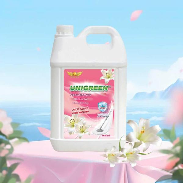 Nước lau sàn Uni Green 9600ml - Hương Hoa Ly