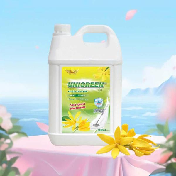 Nước lau sàn Uni Green 9600ml - Hương Hoa Ylang