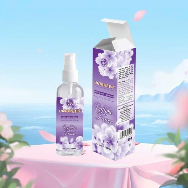 Nước hoa quần áo cao cấp UniGreen 100ml (màu tím)